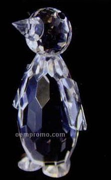 Optic Crystal Penguin Figurine