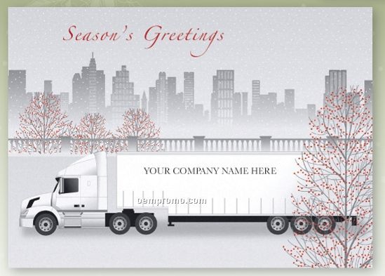 Passing Through Industry Specific Holiday Card W/ Lined Envelope