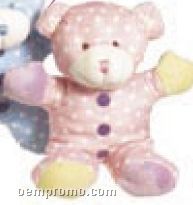 Rattler Pink Bear Stuffed Animal Rattle (9")