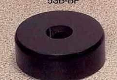 Round Satin Black Lighted Base - 5"X1 3/4"