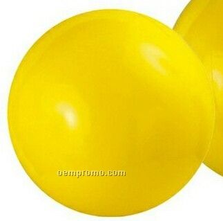 12" Inflatable Solid Yellow Beach Ball