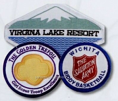 75% Coverage Custom Embroidered Patches 3-1/2"