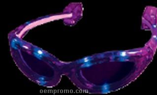 Blank Pink/ Purple Light Up Sunglasses