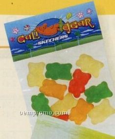 Corporate Colors Gummy Bears In Header Bag (1 Oz.)