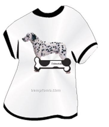 Dalmatian Dog T Shirt Acrylic Coaster W/ Felt Back