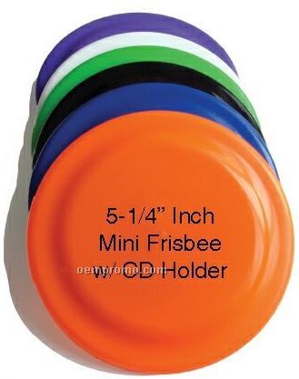 Mini Frisbee W/ CD Holder