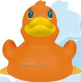 Orange Rubber Duck