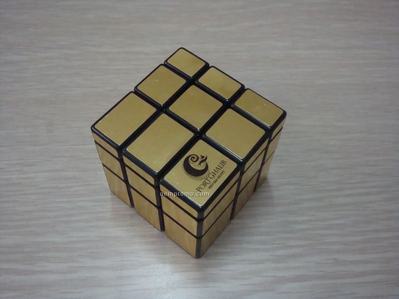 Puzzle Cube With Mirror Blocks. 2 1/2"