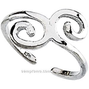 14kw 1mm Ladies' Metal Fashion Toe Ring