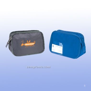 Nylon/Pvc Make Up Travel Bag