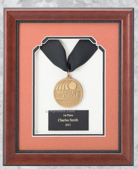 Professional Gallery Award Plaques W/ Gold Die Struck Medallion