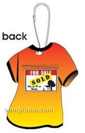 Sold Sign T-shirt Zipper Pull