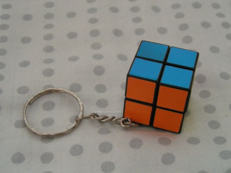 4 Color Process Miniature Puzzle Cube,Key Chain Design, Size 1