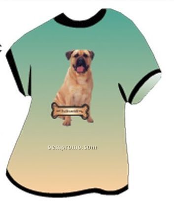 Bullmastiff Dog T Shirt Acrylic Coaster W/ Felt Back