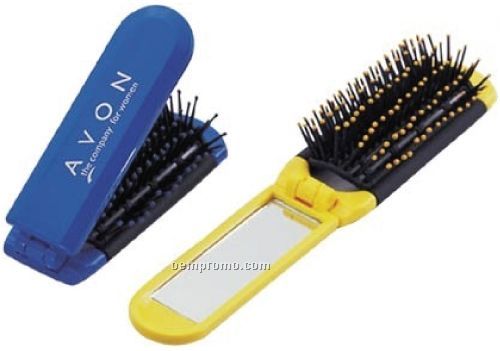 Foldable Brush With Mirror
