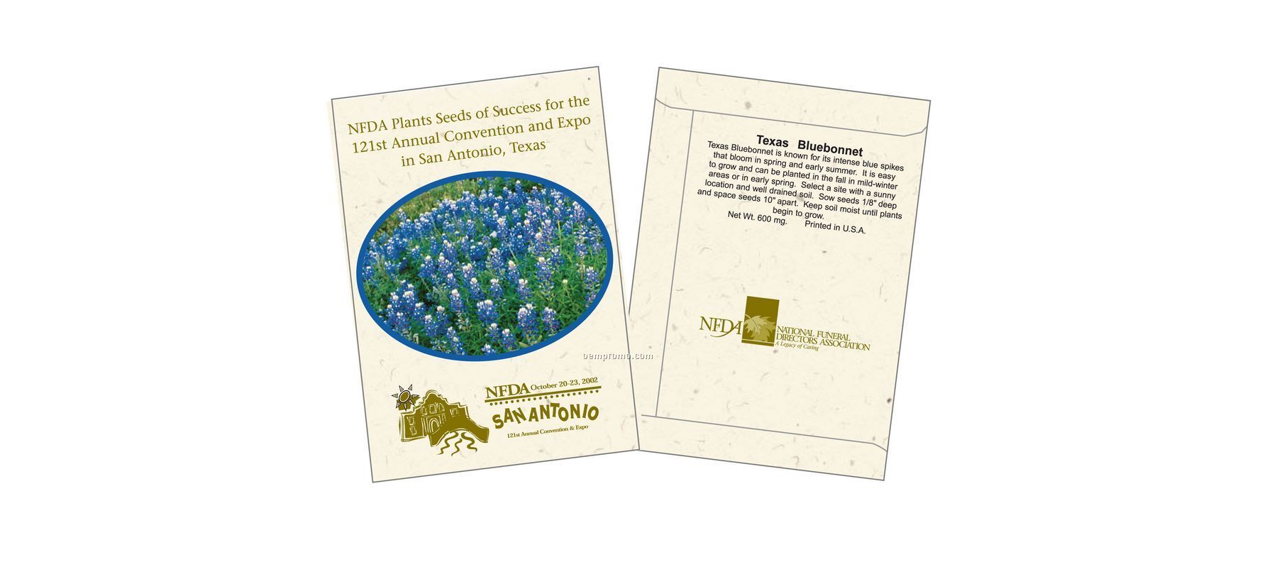 Texas Bluebonnet Seed Packet (1 Color)