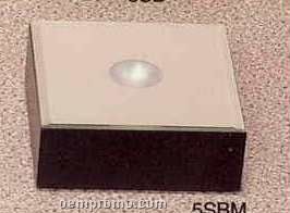 Battery Power Square Beveled Mirror On Top Lighted Base - 5"X5"