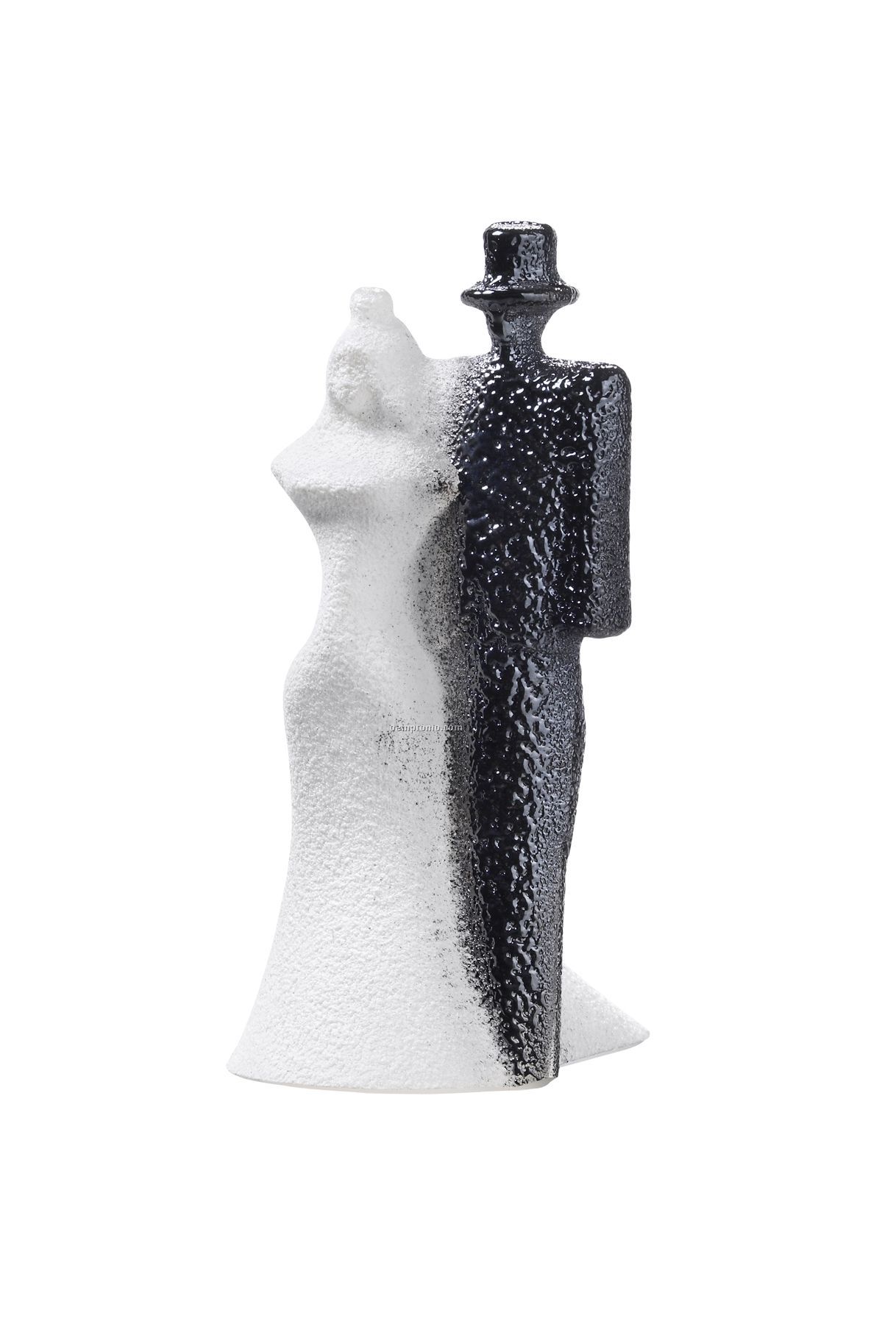 Catwalk Bridal Couple Glass Sculpture By Kjell Engman