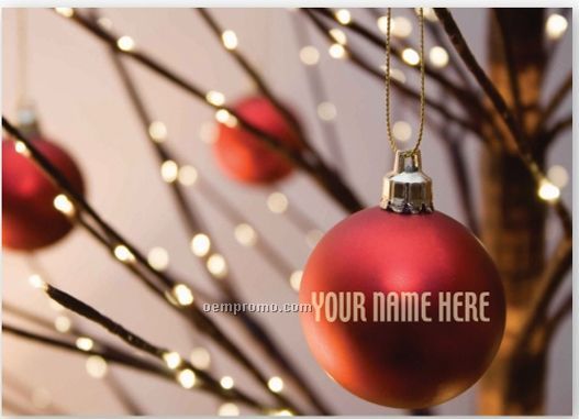 Identity Greetings Personalized Holiday Card - Take Notice