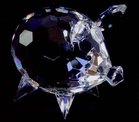 Optic Crystal Pig Figurine - Large