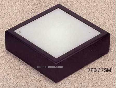 7"X7" Square Satin Black Fluorescent Lighted Base