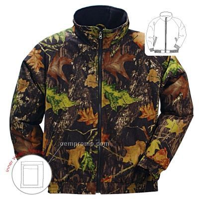 Bomber Style Water Resistant Camo Jacket