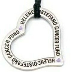 Custom Declaration Charm Necklace W/20" Nylon Cord