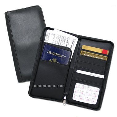 Leatherette Passport/Credit Card Holder