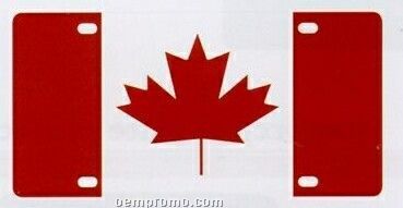 Line Up License Plate (Canadian Flag)