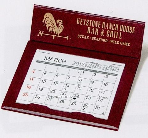 The Genoa Warwick Premier Desk Calendar (After April)