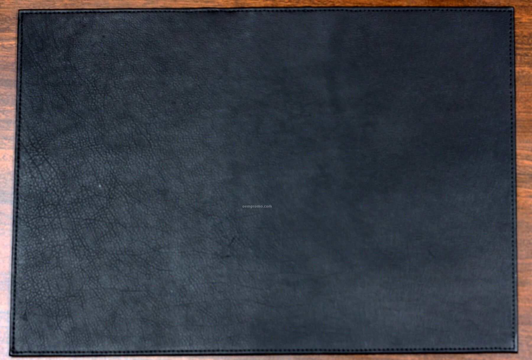Black Leatherette Rectangular Board Room/Desk Placemat