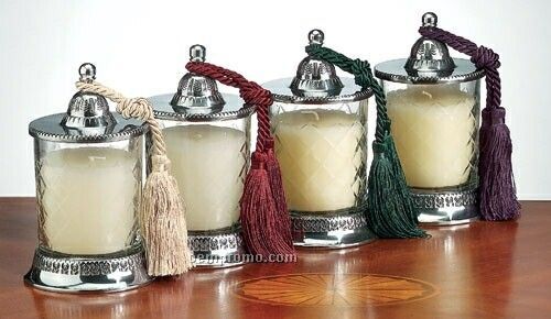 Covered Jar Candles (4 Piece Set)