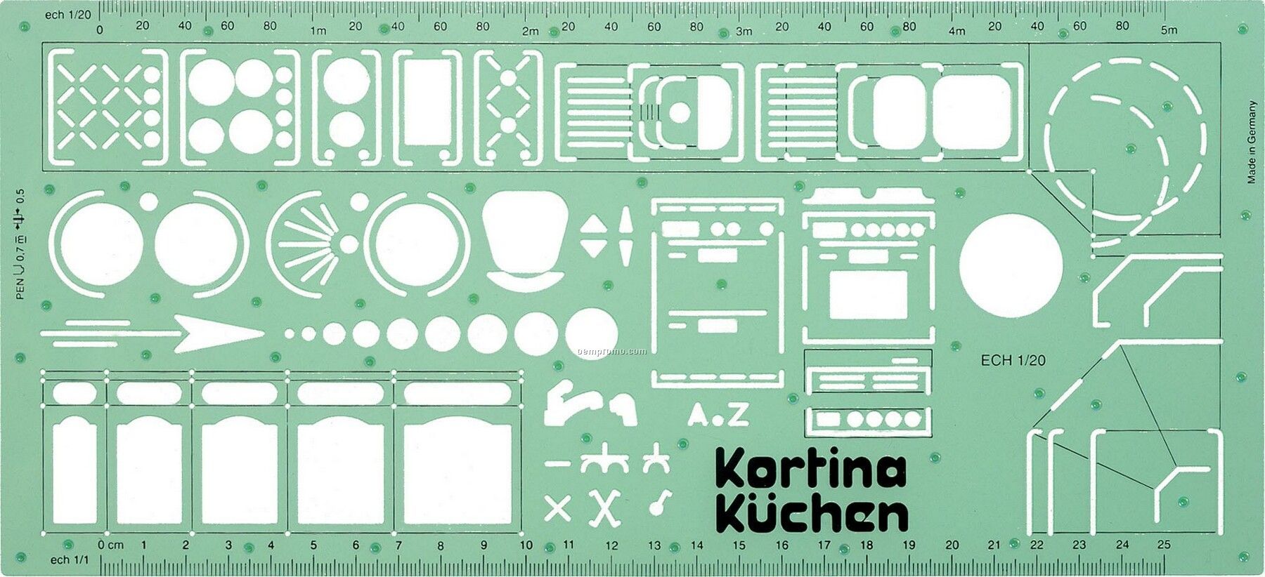 Kitchen Stencil - M 1:20 30 Cm /12''