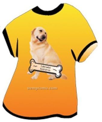 Labrador Retriever Dog T Shirt Acrylic Coaster W/ Felt Back