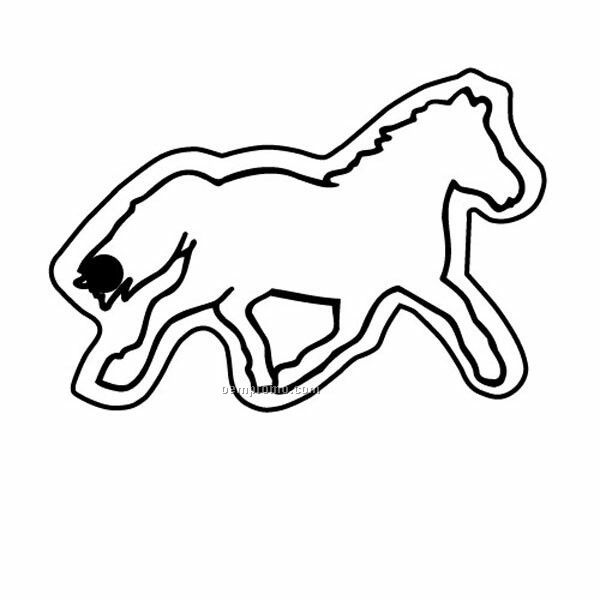 Stock Shape Collection Horse Outline Key Tag