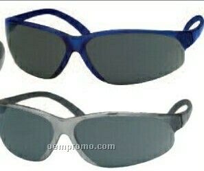 Superbs High Gloss Safety Glasses (Blue Frame/ Smoke Temple/ Blue Lens)