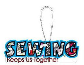 Sewing Slogan Zipper Pull