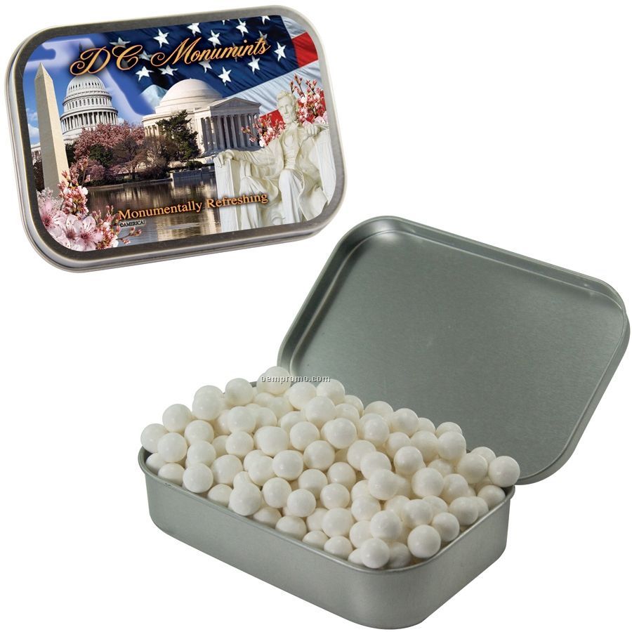 Large White Mint Tin With Signature Peppermints