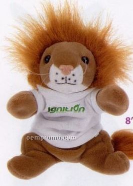 Laying Lion Beanie Stuffed Animal