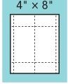 Classic Name Tag Paper Inserts - 3 Color (4"X8")