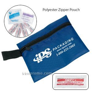 Take-a-long First Aid Kit #1 W/ Triple Antibiotic Ointment/ Polyester Pouch