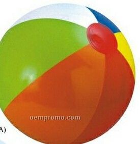 16" Inflatable Alternating Multi-color Beach Ball