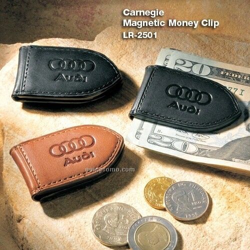 Carnegie Calfskin Leather Money Clip