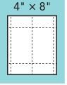 Classic Name Tag Paper Inserts - 4 Color (4"X8")