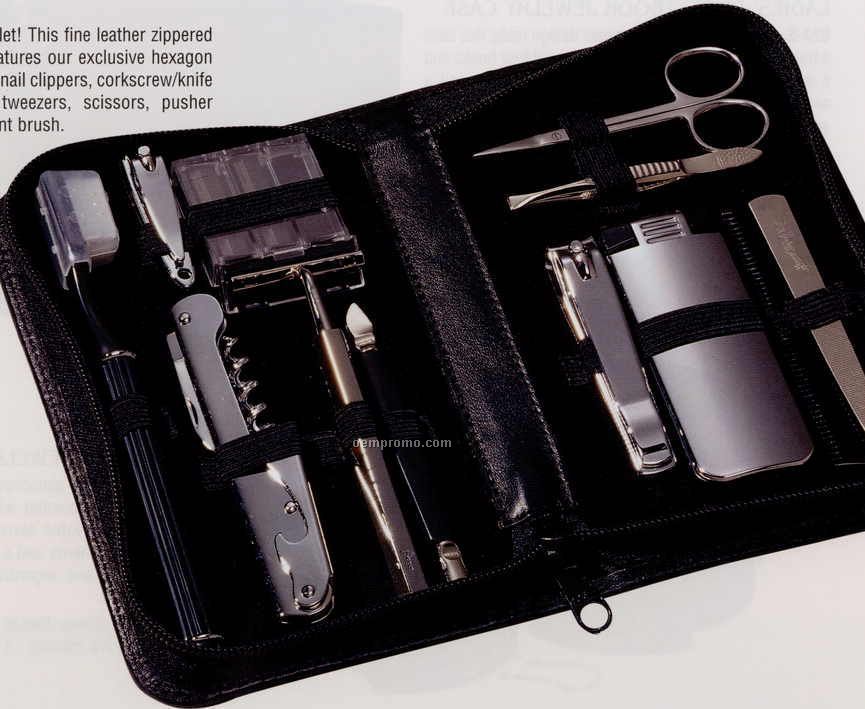 Travel & Groom Kit With Razor & Nail Clippers