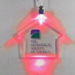 House Light Up Pendant Necklace W/ Red LED