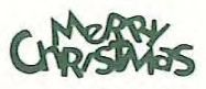 Mylar Shapes Word Merry Christmas (5")