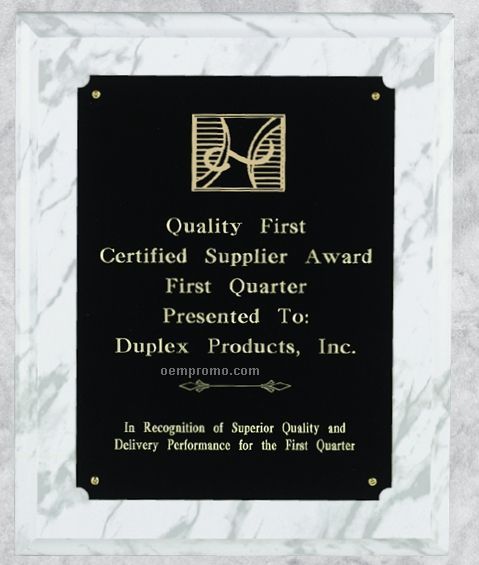 Professional Gallery Award Plaques W/ Brass Plate