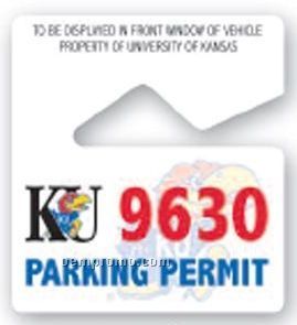 Rectangle Parking Permit (2 3/4"X3")