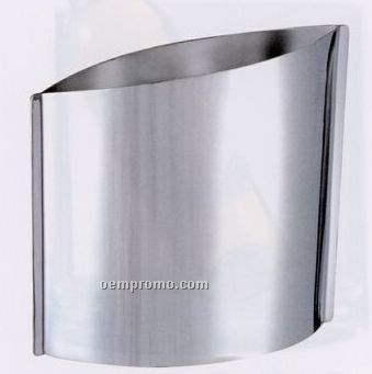 Stainless Steel Slope Wine Ice Bucket W/ Pointed Sides